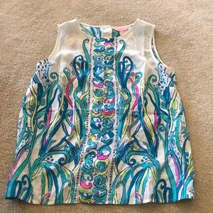 Lilly Pulitzer silk tank blouse
